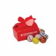 Custom Logo Large Bow Gift Boxes - Chocolate Sport Balls (14 pieces)